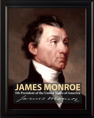 James Monroe 5th President Poster Picture or Framed Wall Art