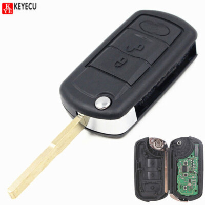 Uncut Folding Remote key Fob 433MHz ID46 Chip for Land Rover Discovery/ LR3