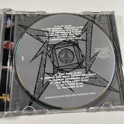 Metallica Cd Reload Album 1997 Hard Rock Music Preowned | eBay