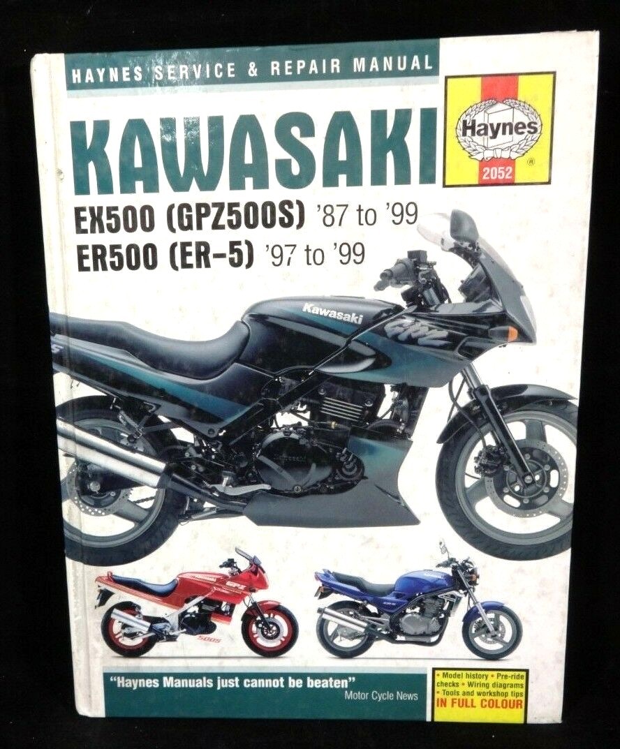 1987-99 HAYNES KAWASAKI GPZ500S,1997-99 ER-5 SERVICE,REPAIR,MAINTENANCE  MANUAL | eBay