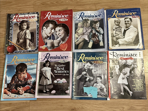 Reminisce Magazine Lot Of 8 Books Time Capsule Memories Good Old Days