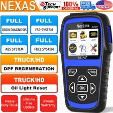 NEXAS NL102P 24V Heavy Duty Truck Scanner HD OBD Code Reader DPF Regen Oil Reset