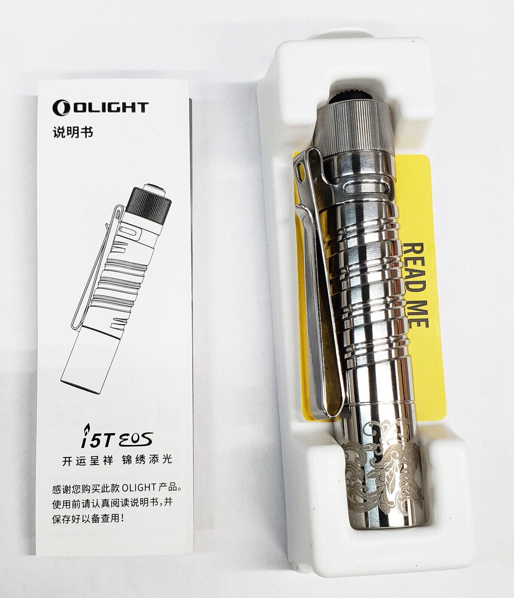 Olight I5T EOS SS Golden & SS Silvery Flashlights, 300 Olight I5T EOS SS Golden & SS Silvery Flashlights, 300