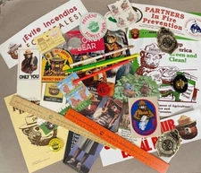 SMOKEY BEAR SOUVENIR BUILD YOUR OWN LOT PINS BUMPER STICKERS BOOK RULERS VINTAGE