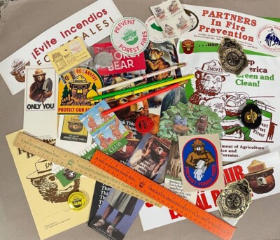 #ad #ad SMOKEY BEAR SOUVENIR BUILD YOUR OWN LOT PINS BUMPER STICKERS BOOK RULERS VINTAGE $1.00