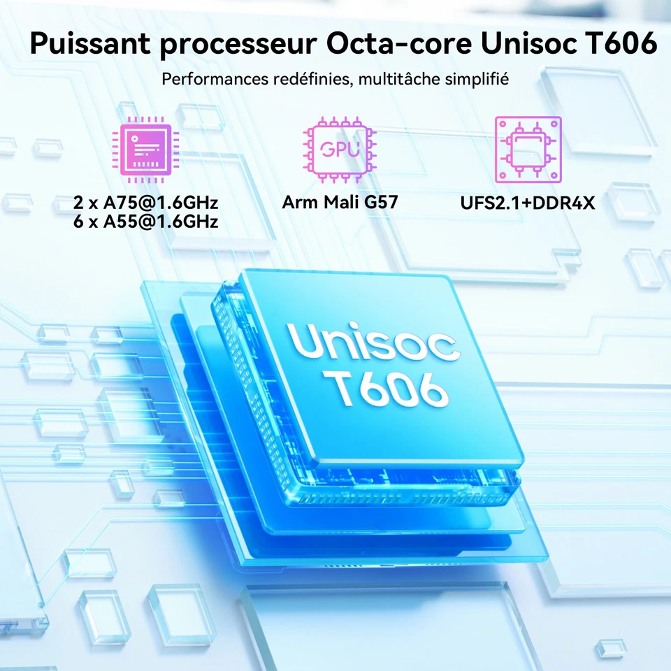 TABWEE T20 Android 15 Tablette 24 Go+ 256 Go(2To TF) 10 Pouces 5000mAh Gemini AI - Photo 4/4