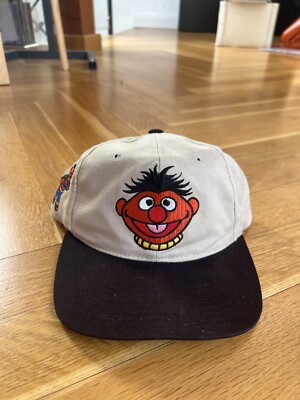 Vintage American Needle ERNIE Sesame street Blockhead Snapback Cap Nhl Starter