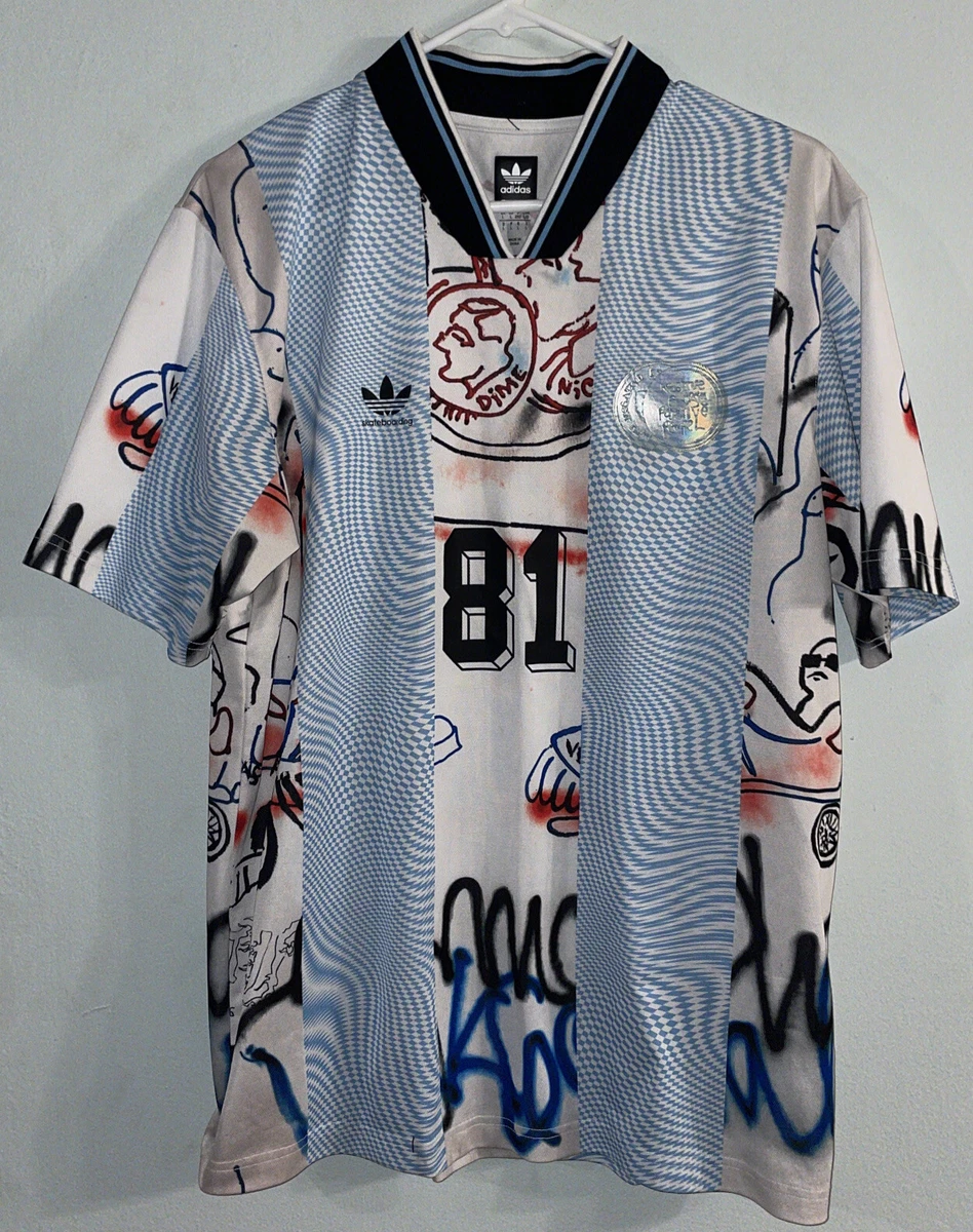 Rare Adidas Skateboarding Mark Gonzales Dime Football Jersey SZ L eBay