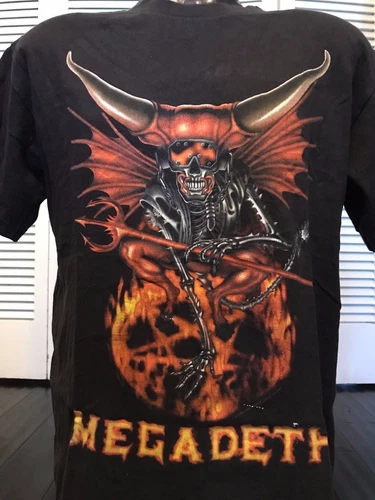 90's Megadeth Tour Shirt Size Large Rock Metal Vintage vintage concert t-shirt, vintage, size L, single stitch, B+ condition
