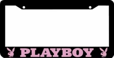 Black Pink PLAYBOY License Plate Frame 
