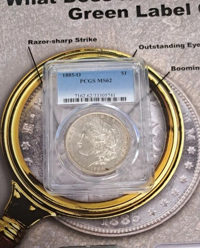 1885-O $1 Morgan Silver Dollar PCGS MS 62 | Uncirculated CS-21
