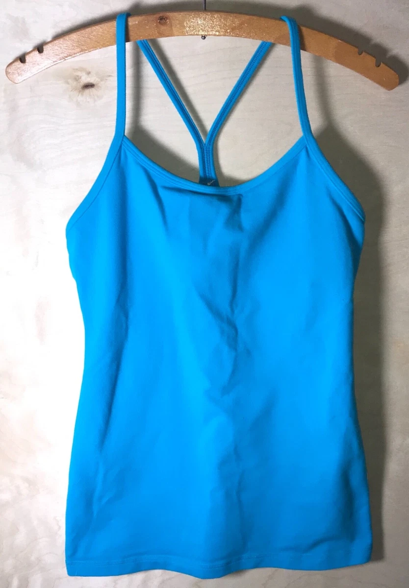 womens Lululemon spaghetti strap tank top built in bra size 6