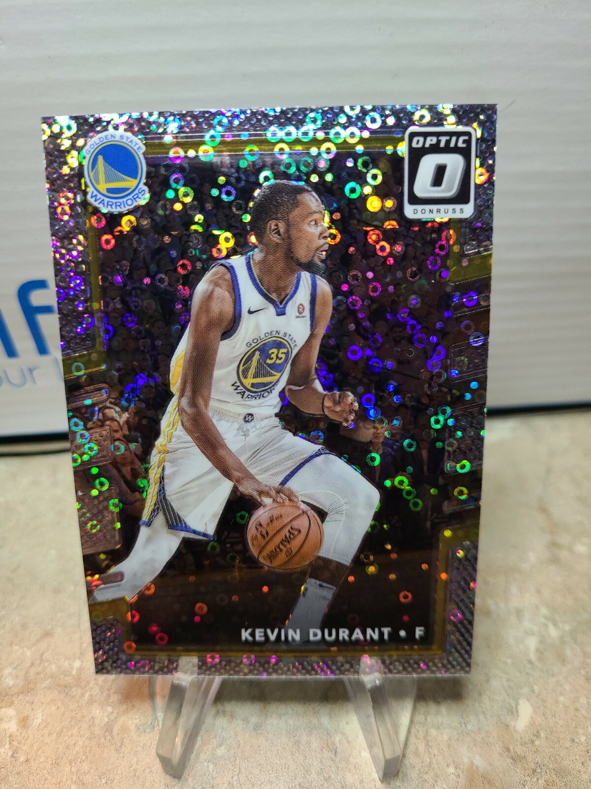 2017-18 PANINI OPTIC KEVIN DURANT FAST BREAK HOLO PRIZM  #47 BASKETBALL DONRUSS