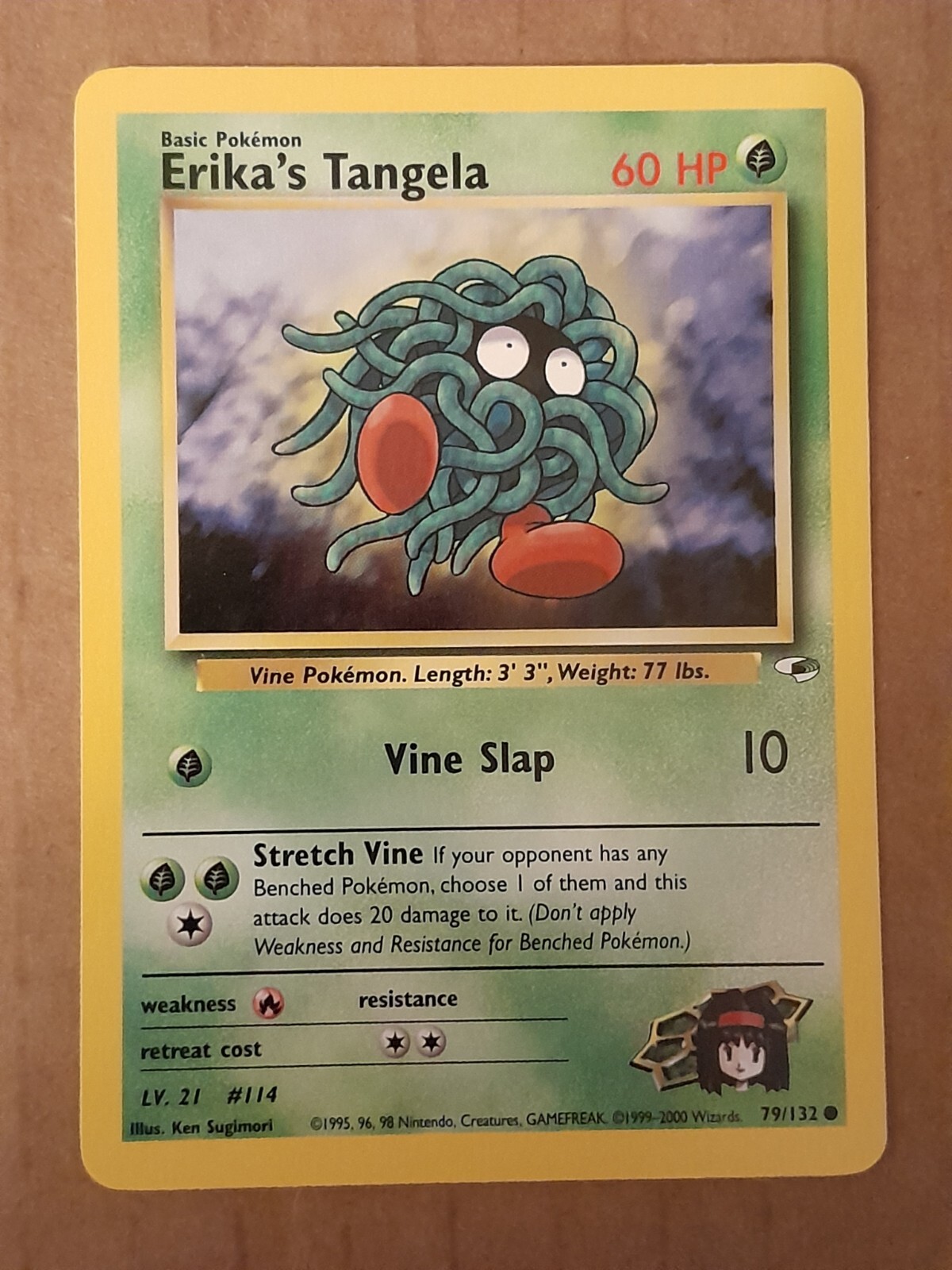 Pokemon Erika's Tangela 79/132 Gym Heroes NM-Mint See Pictures