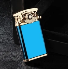 Jobon Jet Torch Cigarette Lighter Cigar Lighter Gift for Dad/ for him Blue color