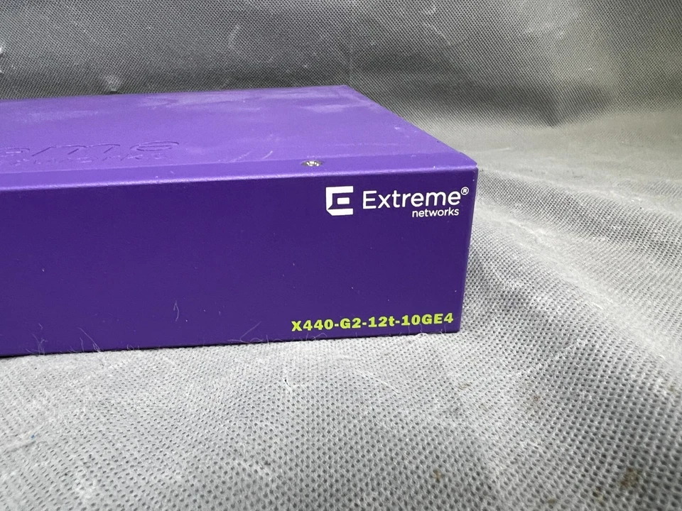 Extreme Networks  X440-G2-12t-10GE4, EXTREMEXOS 12-Port Ethernet Switch - Image 4 of 4