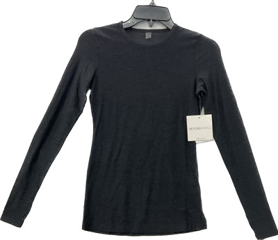 Beyond Yoga Long Sleeve Top Womens Size XS Performance Dark Knight