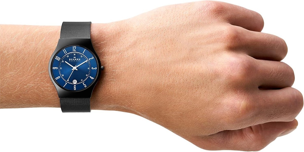 Skagen Watch Sundby Titanium T233XLTMN 37mm Men's Midnight