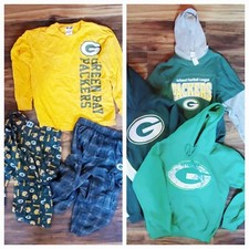 Green Bay Packers Youth Clothes Sweatshirts Longsleeve shirt PJ bottoms