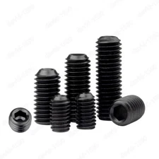 3mm M3 Hex Socket Set Screw Cup Point Grub Screw Black 12.9 Alloy Steel DIN916