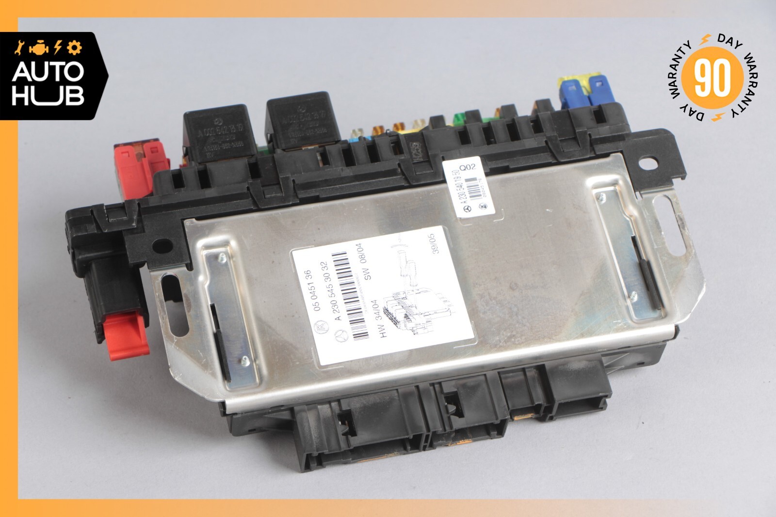 03-12 Mercedes R230 SL500 SL55 AMG SL550 Rear SAM Fuse Box Relay Module OEM