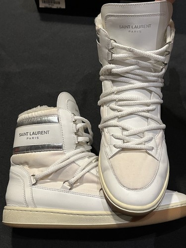 SAINT LAURENT 404661 HIGH TOPS SNEAKERS SCHUHE STIEFEL STIL GRÖSSE 38,5 8,5 AUTHENTISCH - Bild 22 von 24