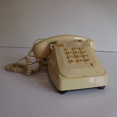 Telefon Mit Tasten PTT TELMAT Quimper Design XXe Art Déco PN Frankreich