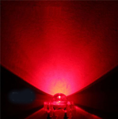 US Stock 100pcs 5mm Red Piranha Superflux LED Dome Wide Angle Bright Leds 4-Pin