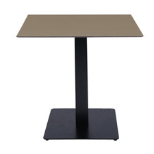 Tavolo bar pub ristorante piano HPL Tortora per esterno 80x80 cm H 74