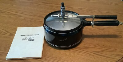 #ad FLEX SEAL Pressure Cooker Black Enamel Instruction Book Vischer Products $48.00