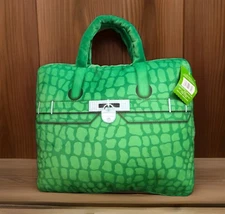 Ashland Color Pop Green "Scales" Handbag Purse Plush Decorative Pillow w/ Handle