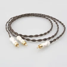 Hi-end Hifi Audio Single RCA Male to 2-RCA Male Gold-Plated Y-Splitter Cable