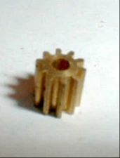 8 Tooth Regular Brass Pinion Gear 48 Pitch for .078" Motor Shaft Slot Car NOS