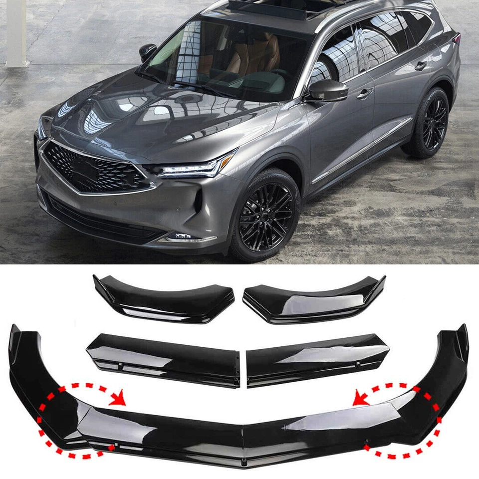 Front Bumper Lip Spoiler Chin Splitter Body Kit Glossy Blac For Toyota tacoma Foto 4 de 4