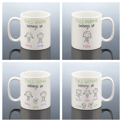 HANDCRAFTED THIS GRANDMA BELONGS TO MUG Grandad Nana Birthday Gift Daddy Mum Nan Christmas