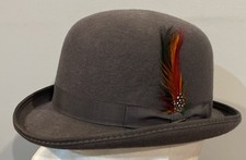 Jaxon Hats English Gray Wool Felt Bowler Hat