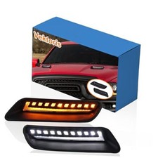 LED Front Hood Vent Lights L R for Dodge RAM 1500 2010-2018 Classic 2019