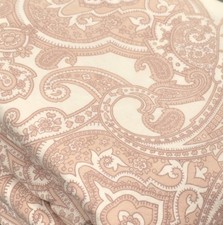 Ikea Jattevallmo Duvet Cover FULL/QUEEN Paisley PINK WHITE Cotton Excellent