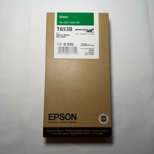Genuine Epson Stylus Pro 4900 Green T653B Ink Cartridge 200ml New See Date