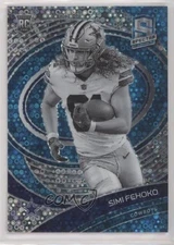 2021 Panini Spectra Variation Neon Blue Prizm /60 Simi Fehoko #242 Rookie RC