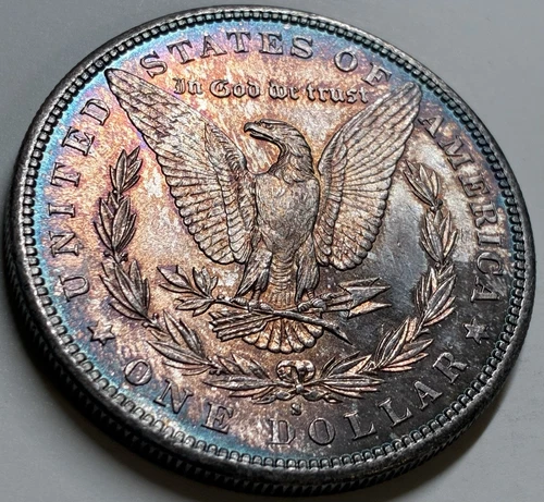 1881-s Morgan 1$ CRAZY TONER ON TOP OF A PL LOOKING COIN UNC+++++