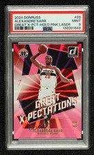 2024 Donruss Great X-Pectations Holo Pink Laser 29/50 Alexandre Sarr PSA 9 11ng
