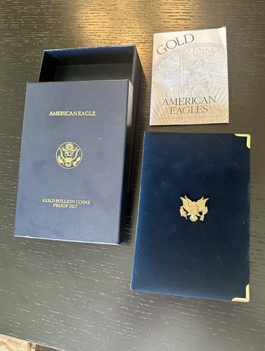 2000 W AMERICAN EAGLE GOLD BULLION COINS PROOF SET BOX AND COA.