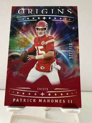 Panini 2025 Origins Patrick Mahomes II #49 Kansas City Chiefs Red /225