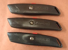 Lot of 3 Allway Tools RK4 Utility Knife Retractable Blade - Made in USA -