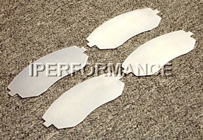 Titanium Brake Pad Shim Heat Shield Set for Saab 9-2X 2005-2006; Front