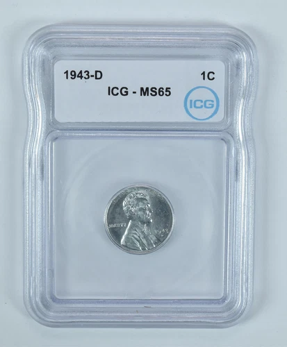 1943-D Lincoln Wheat Cent MS65 ICG