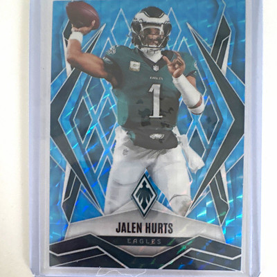 2025 Panini Phoenix Light Blue Pyramids /385 Jalen Hurts #95 Eagles Football