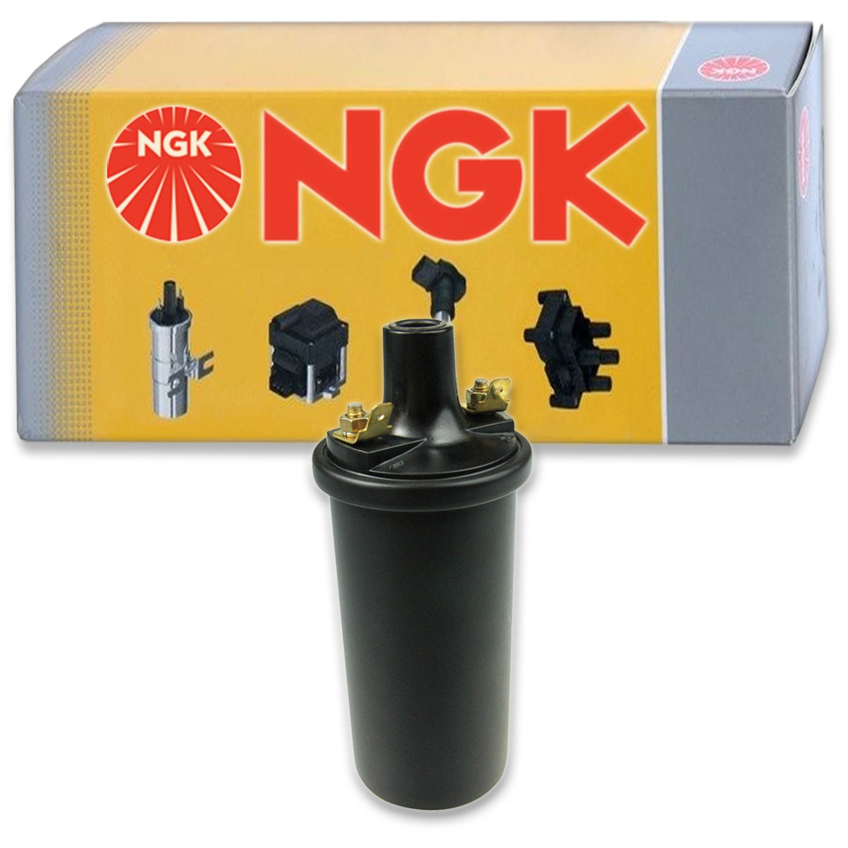 1 pc NGK Ignition Coil for 1951-1952 International L151 3.6L L6 - Spark Plug re