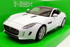 Welly Nex 1/24-27 Scale Model Car 24060W - Jaguar F-Type Coupe - White